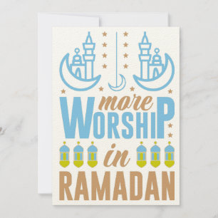 Ramadan Mubarak Kareem Inbjudningar