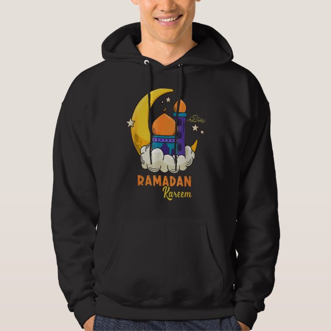Ramadan Mubarak Kareem Lycklig Ramadan Karim Hoodie (Framsida)