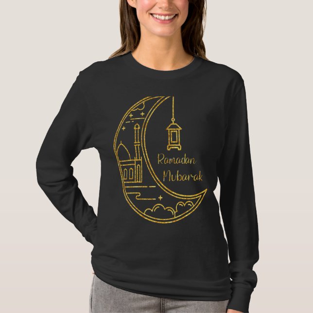 Ramadan Mubarak Kareem T Shirt (Framsida)