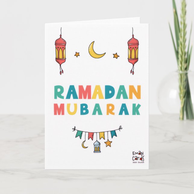 Ramadan Mubarak Kort (Framsida)