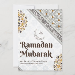 Ramadan Mubarak Mandala Crescent Art Julkort