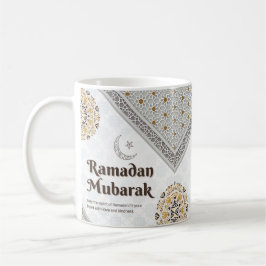 Ramadan Mubarak Mandala Crescent Art Kaffemugg