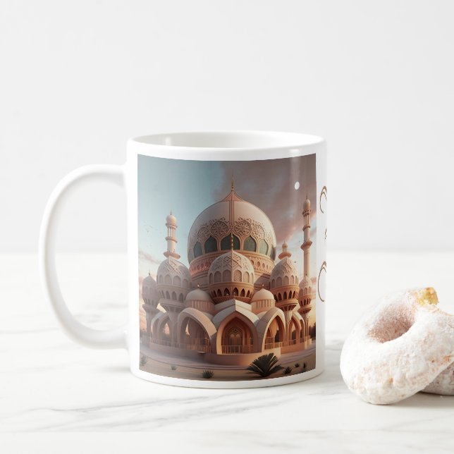 Ramadan Mubarak Namn Kaffemugg (Med munk)