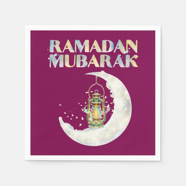 Ramadan Mubarak Pappersservett (Framsidan)