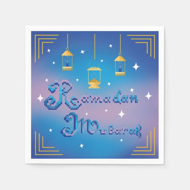 Ramadan Mubarak Pappersservett (Framsidan)