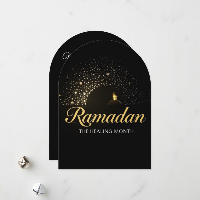 Ramadan MubaraK Personlig Högtidskort Julkort (Fram/Back In Situ)