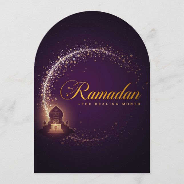 Ramadan MubaraK Personlig HöjdtidsKort Julkort (Framsida)