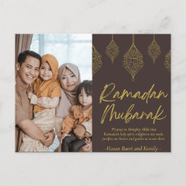 Ramadan Mubarak Personlig Photo Text Helg Vykort