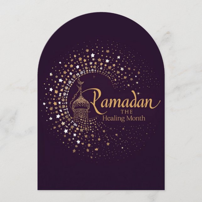 Ramadan MubaraK Personligt Högtidskort Julkort (Framsida)