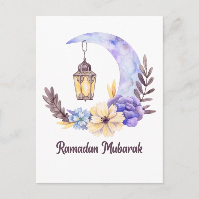 Ramadan Mubarak | Ramadan Kareem Helg Vykort (Framsida)