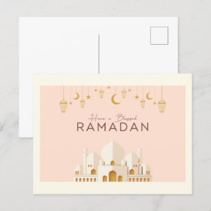 Ramadan Mubarak   Ramadan Kareem Högtidlig Postkor Vykort