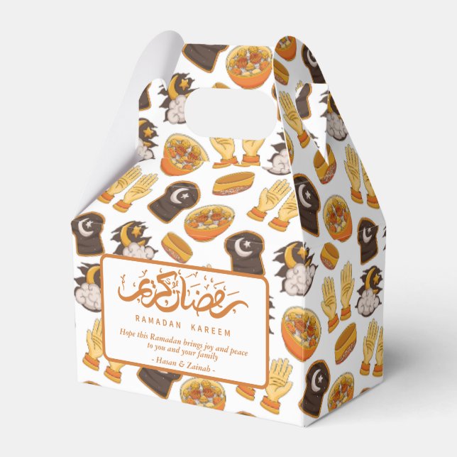 Ramadan Mubarak-Ramadan Kareem-Iftar Favor Boxes Presentaskar (Framsidan Sidan)