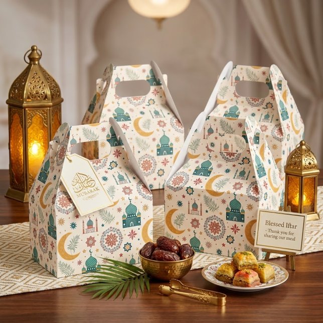 Ramadan Mubarak -Ramadan Kareem -Iftar Favor Boxes Presentaskar (Skapare uppladdad)