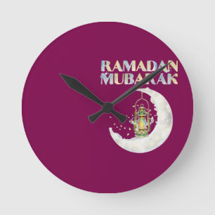 Ramadan Mubarak Rund Klocka