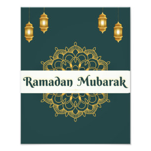 Ramadan Mubarak Väggkonst Fototryck