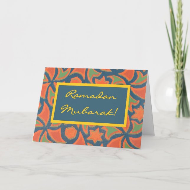 Ramadan Mubarak Välkomstkort Kort (Framsida)