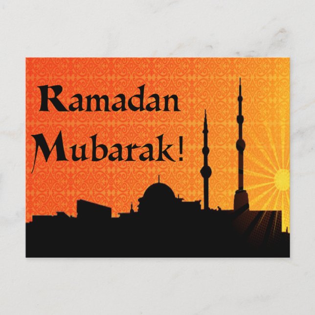 Ramadan Mubarak Vykort (Framsida)