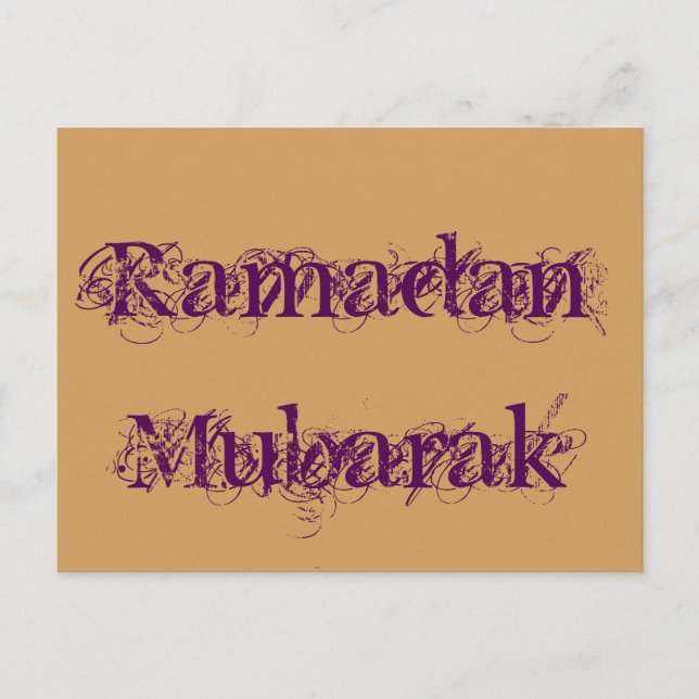 Ramadan Mubarak Vykort (Framsida)