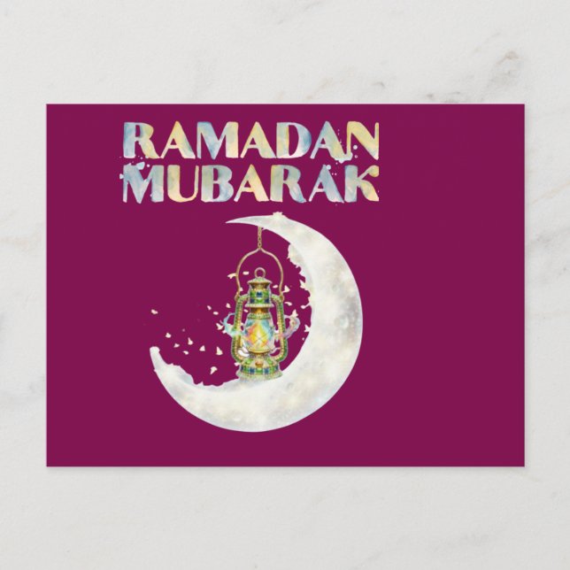 Ramadan Mubarak Vykort (Framsida)