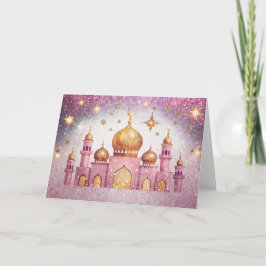 Ramadan Mubarak - vykort med moské