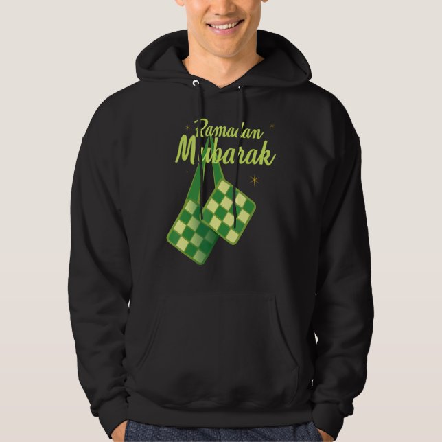 Ramadan Muslin Islamic Kareem Allah Eid Mubarak är Hoodie (Framsida)