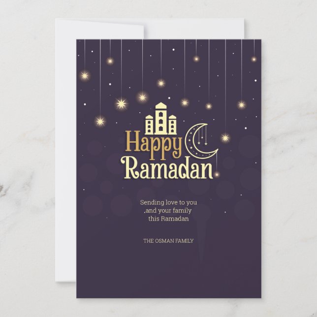 Ramadan Nght Helgdag Card Julkort (Framsida)
