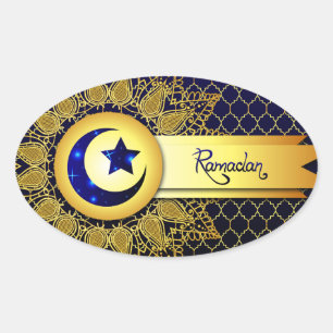 Ramadan Ovalt Klistermärke