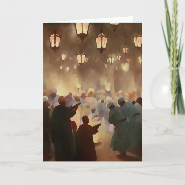 Ramadan plats från 1902 - målning kort (Framsida)