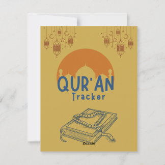 Ramadan Qur'an Reading Tracker Julkort