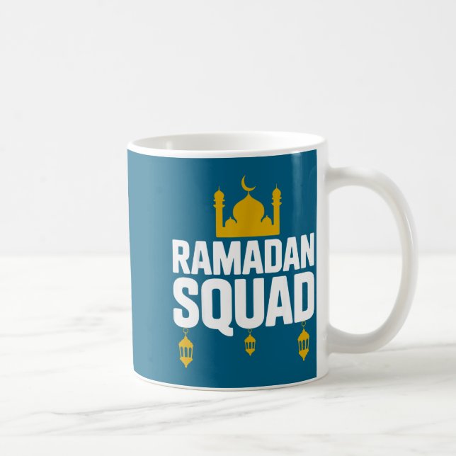 Ramadan-squad guld islamisk moské lykta design kaffemugg (Höger)