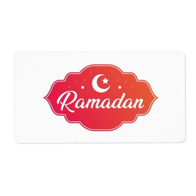 Ramadan Sticker Fraktsedel (Framsidan)