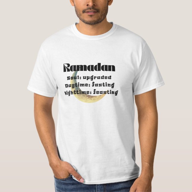 Ramadan Substantiv Dag Fasta Natt Fest T Shirt (Framsida)