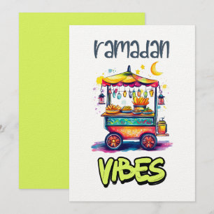 Ramadan Vibes Arabian Street Food Cart Glowing Inbjudningar