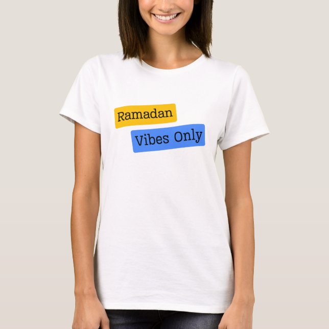 Ramadan Vibes Endast teckning T Shirt (Framsida)