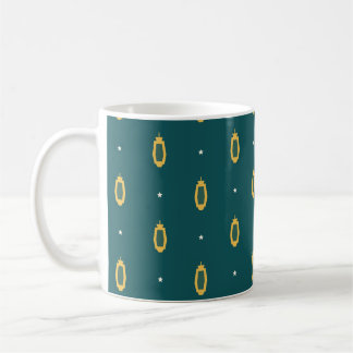 Ramadanlyktor Teal och Guld Mönster Kaffemugge Kaffemugg