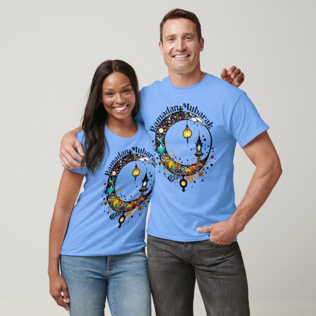 Ramadanmåne i Pollock-stil T Shirt (Unisex)