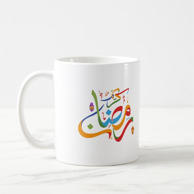 Ramadhan Kareem Colorful Kaffemugg (Vänster)