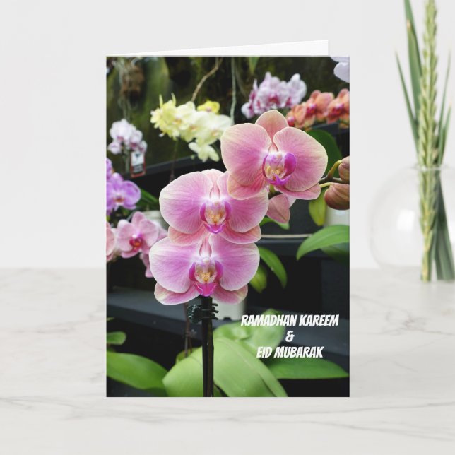 Ramadhan Kareem och Eid Mubarak Kort (Framsida)