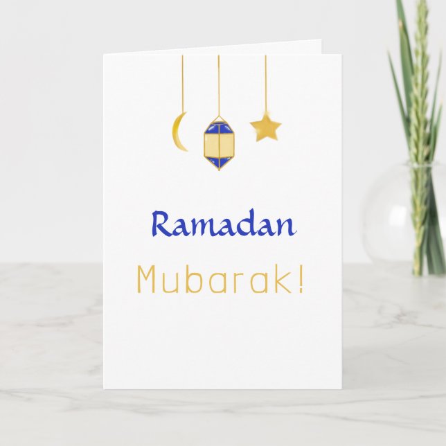 Ramadhan Mubarak Anteckningskort (Framsida)
