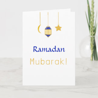 Ramadhan Mubarak Anteckningskort