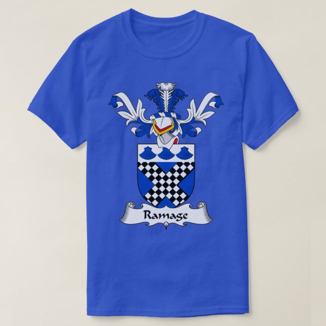 Ramage Jackar Arm Family Crest T Shirt (Design framsida)