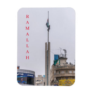 Ramallah Yasser Arafat Square view-kylmagnet Magnet