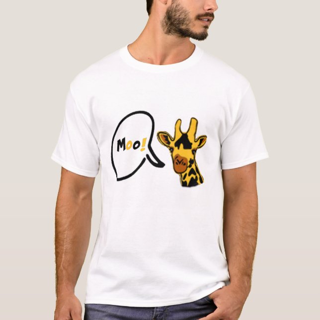 Råmande giraff! t-shirt (Framsida)