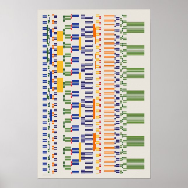 Ramanujan-nummer Mönster  Poster (Framsidan)