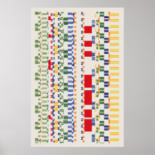 Ramanujan-nummer Mönster Poster