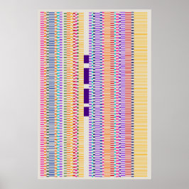 Ramanujan-nummer Mönsterdesign Poster