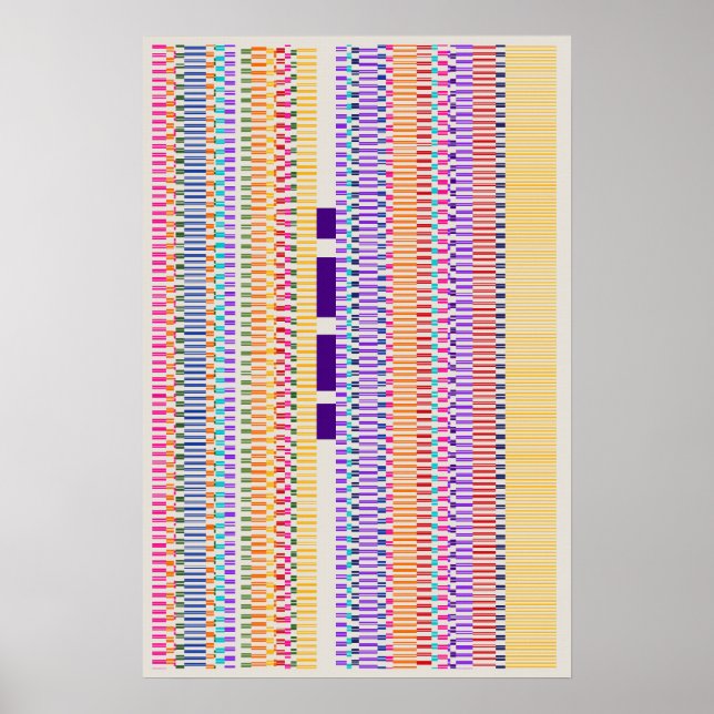 Ramanujan-nummer Mönsterdesign  Poster (Framsidan)