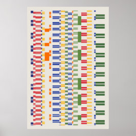 Ramanujannummer Mönster Poster