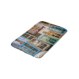 Ramar i färgat fönster badrumsmatta