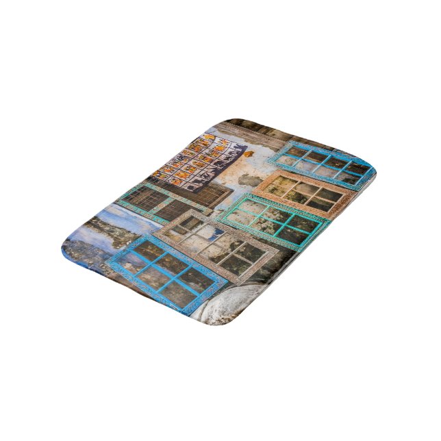 Ramar i färgat fönster badrumsmatta (Vinklad)